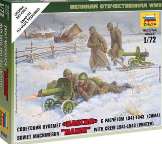 Soviet Maxim Machine Gun with Crew 1941-1943 (Winter)