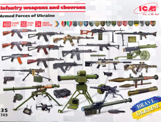 Infantry weapons and chevrons of the Armed Forces of Ukraine